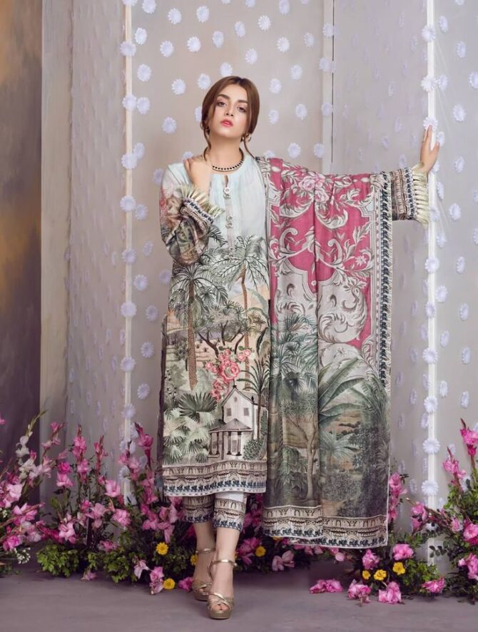 Printed Lawn 3 Pcs