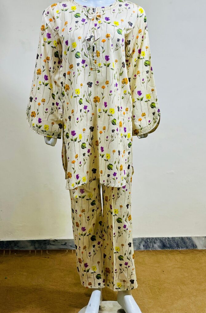 Pret 2Pc Printed Lawn Shirt Trouser