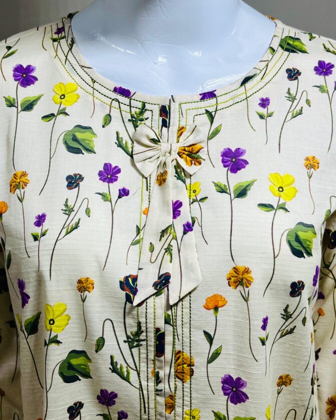 Pret 2Pc Printed Lawn Shirt Trouser