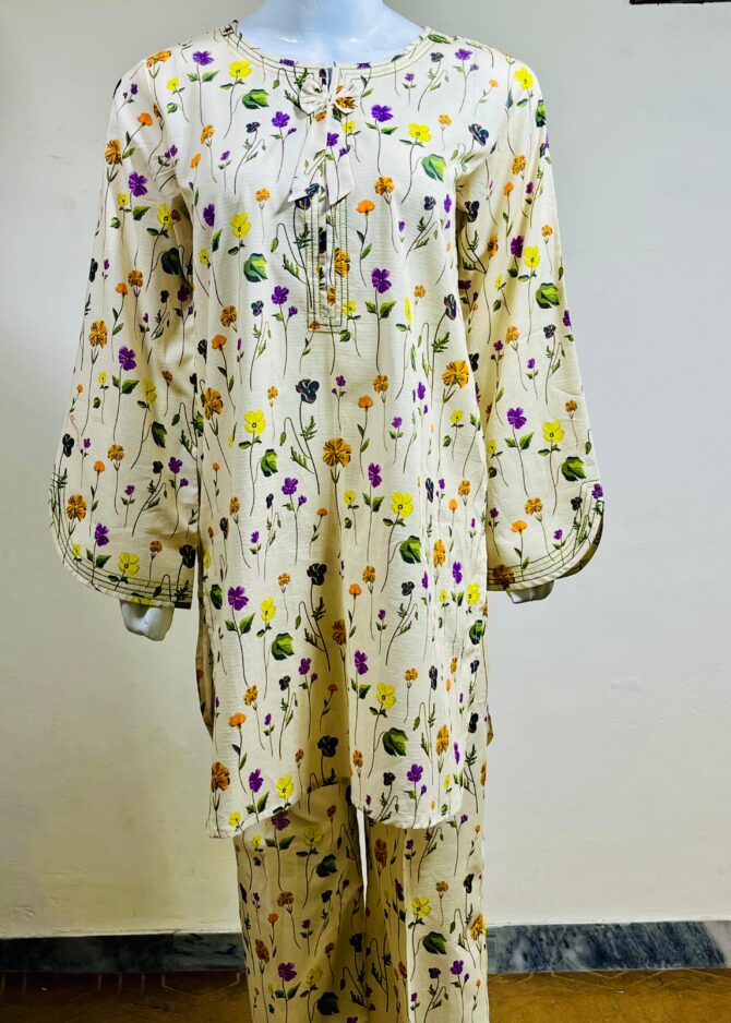 Pret 2Pc Printed Lawn Shirt Trouser